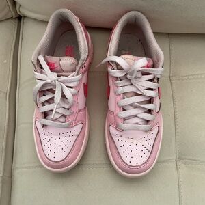 Nike Pink and White Sneakers